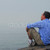человека · глядя · тумана · сидят · берега · туманный - Сток-фото © elenaphoto