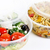 Prepared salads in takeout containers stock photo © elenaphoto