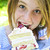 Girl eating a cake stock photo © elenaphoto