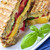 grillezett · sajt · szendvics · paradicsom · tányér · étel - stock fotó © elenaphoto