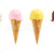 Assorted ice cream in sugar cones stock photo © elenaphoto