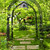 豊かな · 緑 · 庭園 · 鉄 · 花 - ストックフォト © elenaphoto