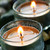 velas · ardor · vidrio · hoja · verde · luz · verde - foto stock © elenaphoto