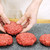 főzés · föld · marhahús · szakács · készít · hamburger - stock fotó © elenaphoto