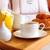 café · da · manhã · cama · quarto · de · hotel · bandeja · projeto · laranja - foto stock © elenaphoto