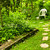 緑 · 庭園 · パス · 石 · コーナー - ストックフォト © elenaphoto