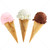 Assorted ice cream in sugar cones stock photo © elenaphoto