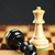mate · ajedrez · primer · plano · rey · reina · ganar - foto stock © elenaphoto