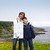 Children standing at Atlantic coast in Newfoundland stock photo © elenaphoto