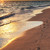 lábnyomok · homokos · tengerpart · napfelkelte · homokos · trópusi · tengerpart · naplemente - stock fotó © elenaphoto