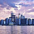 Toronto · sziluett · festői · kilátás · város · vízpart - stock fotó © elenaphoto