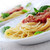 Pasta · Tomatensauce · Basilikum · Abendessen · Essen · Tomaten - stock foto © elenaphoto