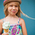 Young girl holding ice cream cone stock photo © ElinaManninen
