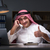 Arab businessman working late in office stock photo © Elnur