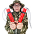 Funny soldier isolated on white stock photo © Elnur