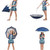 collage · mujer · paraguas · aislado · blanco · sexy - foto stock © Elnur