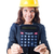 kobiet · budowniczy · Kalkulator · biały · kobieta · budowy - zdjęcia stock © Elnur
