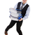 Funny man with lots of folders on white stock photo © Elnur