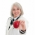 dojrzały · kobiet · lekarza · jabłko · patrząc - zdjęcia stock © elvinstar