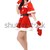 szczęśliwy · christmas · pani · czerwona · sukienka · worek · stwarzające - zdjęcia stock © elwynn