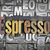 Espresso · geschrieben · Jahrgang · Buchdruck · Typ · Design - stock foto © enterlinedesign