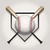 baseball · ütő · illusztráció · baseball · labda · kettő · otthon - stock fotó © enterlinedesign