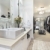 contemporâneo · banheiro · andar · robe · elegante · mestre - foto stock © epstock
