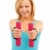 Happy woman with dumbbells stock photo © erierika