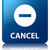Cancel glossy blue reflected square button stock photo © faysalfarhan