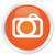 カメラ · アイコン · オレンジ · ボタン · デジタル · 白 - ストックフォト © faysalfarhan