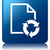 Document Process glossy blue reflected square button stock photo © faysalfarhan