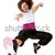 passionate woman dancer jumping  stock photo © feedough