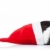 conejillo · de · indias · Navidad · sombrero · blanco · negro · fondo · negro - foto stock © feedough