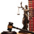 justice goddess , gavel and law book stock photo © feedough