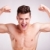 Well-built muscularyoung man screams stock photo © feedough