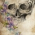 Tattoo · Design · Schädel · Blumen · Jahrgang · Papier - stock foto © Fernando_Cortes