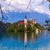 lago · Eslovenia · Europa · isla · castillo · montanas - foto stock © Fesus