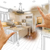 Hands Framing Custom Kitchen Design Drawing and Photo Combinatio stock photo © feverpitch