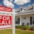 Foreclosure Real Estate Sign and House - Left stock photo © feverpitch
