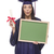 女 · 畢業 · 帽 · 袍 · 文憑 - 商業照片 © feverpitch