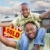 отцом · сына · недвижимости · знак · домой · счастливым · афроамериканец - Сток-фото © feverpitch