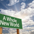 A Whole New World Green Road Sign stock photo © feverpitch