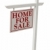 Home For Sale Real Estate Sign on White with Clipping stock photo © feverpitch