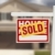 Sold Home For Sale Sign in Front of New House  stock photo © feverpitch