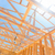 Wood Home Framing Abstract At Construction Site. stock photo © feverpitch
