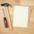бумаги · карандашом · молота · отвертка · древесины · бизнеса - Сток-фото © feverpitch