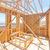 Wood Home Framing Abstract At Construction Site. stock photo © feverpitch