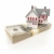 Small House on Stack of Hundred Dollar Bills stock photo © feverpitch