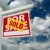 verkauft · Verkauf · Immobilien · Zeichen · Wolken · bewölkt - stock foto © feverpitch
