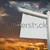 Blank White Real Estate Sign Over Sunset Sky stock photo © feverpitch